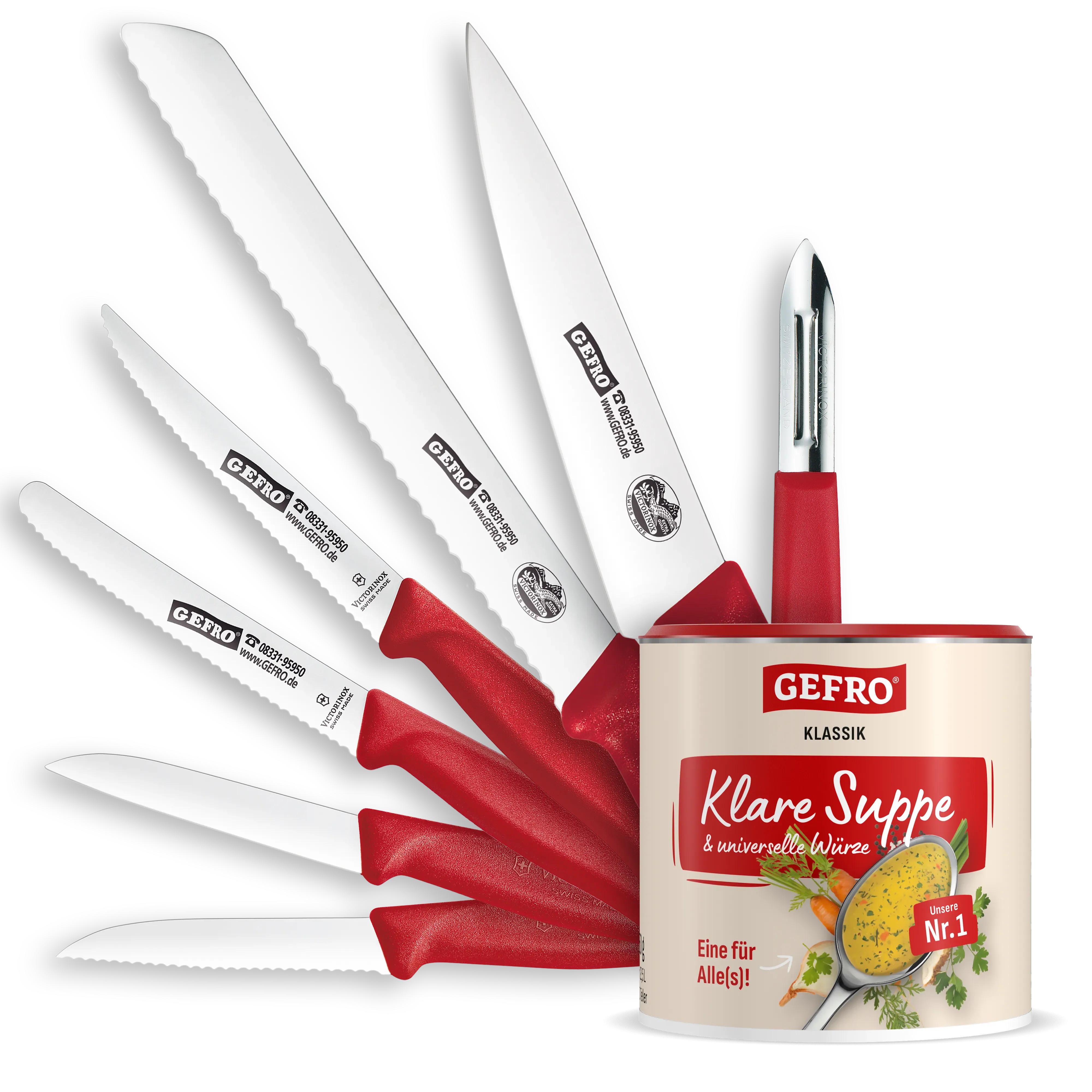 Premium Küchenmesser Set mit Schäler