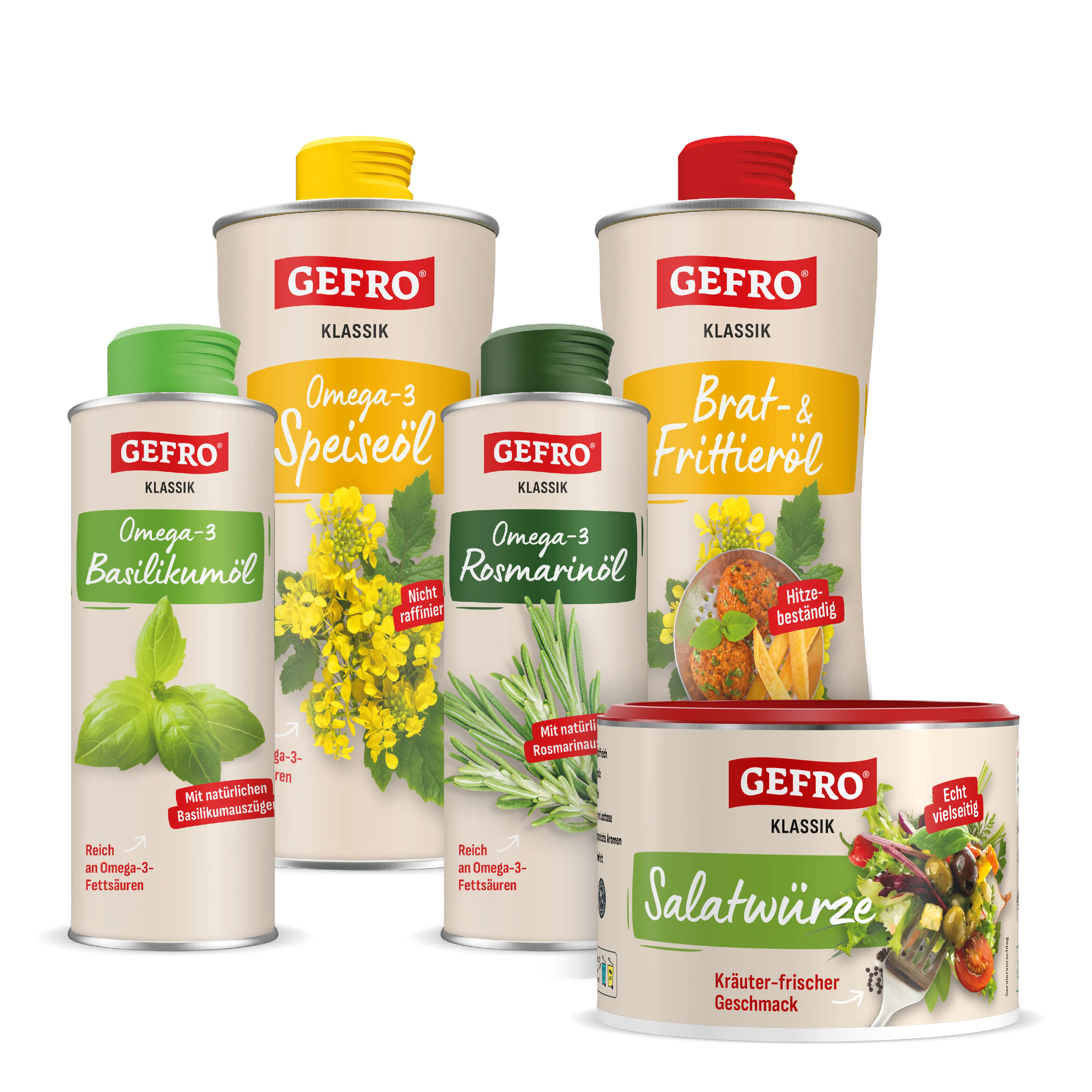 Omega-3 Öl-Quartett + Salatwürze